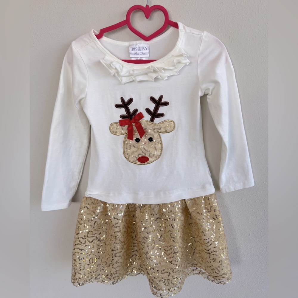 Holiday Rudolph Dress - size 5